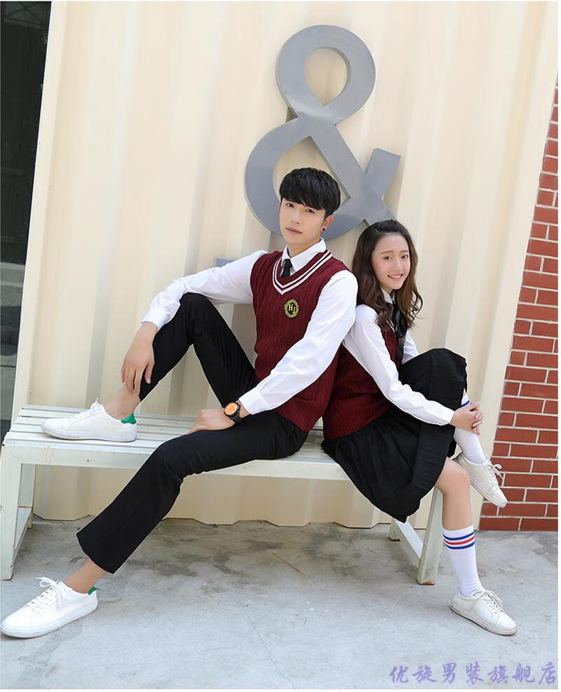 优旋春季初高中大学生毕业班服jk制服衬衫学院风男女情侣长短袖校服