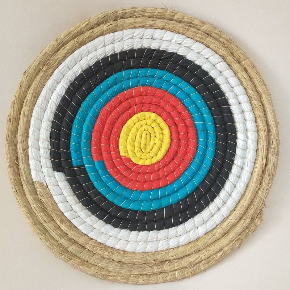 仿古代草靶箭靶弓箭射击靶子靶架草编制品箭馆专用道具飞镖靶50cm直径