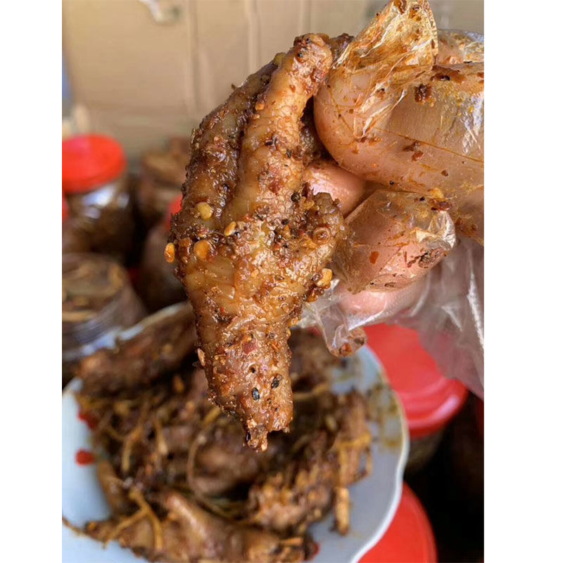 阳帆网红佤味鸡脚鸡爪云南普洱佤族农家自己佤味鸡脚苤菜根变态辣鸡脚