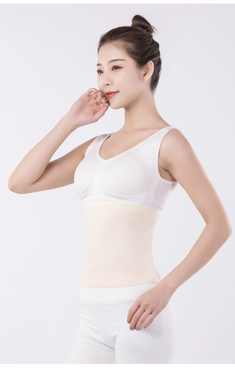 锦人初肚兜护胃暖胃肚兜防寒带女士德绒腰围男女透气护肚子 大红色