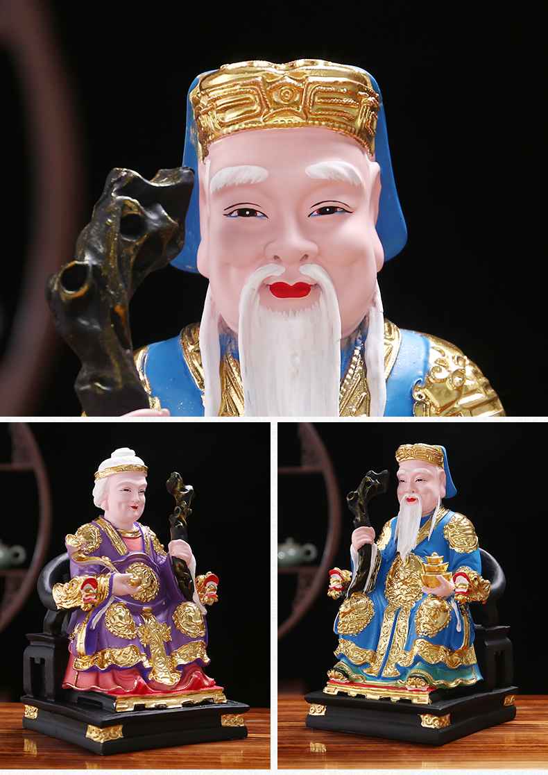 土地公神像供奉家用摆件福德正神土地婆土地奶门口土地爷16英寸38厘米