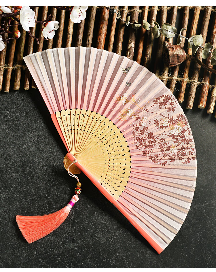 古风扇子折扇女式汉服中国风素雅和风百搭风格特色小礼品送老外长辈