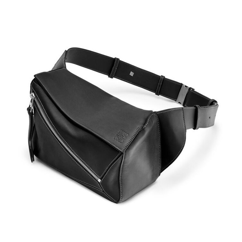 loewe罗意威男包puzzle皮革几何腰包胸包b510p35x01 黑色预售【图片