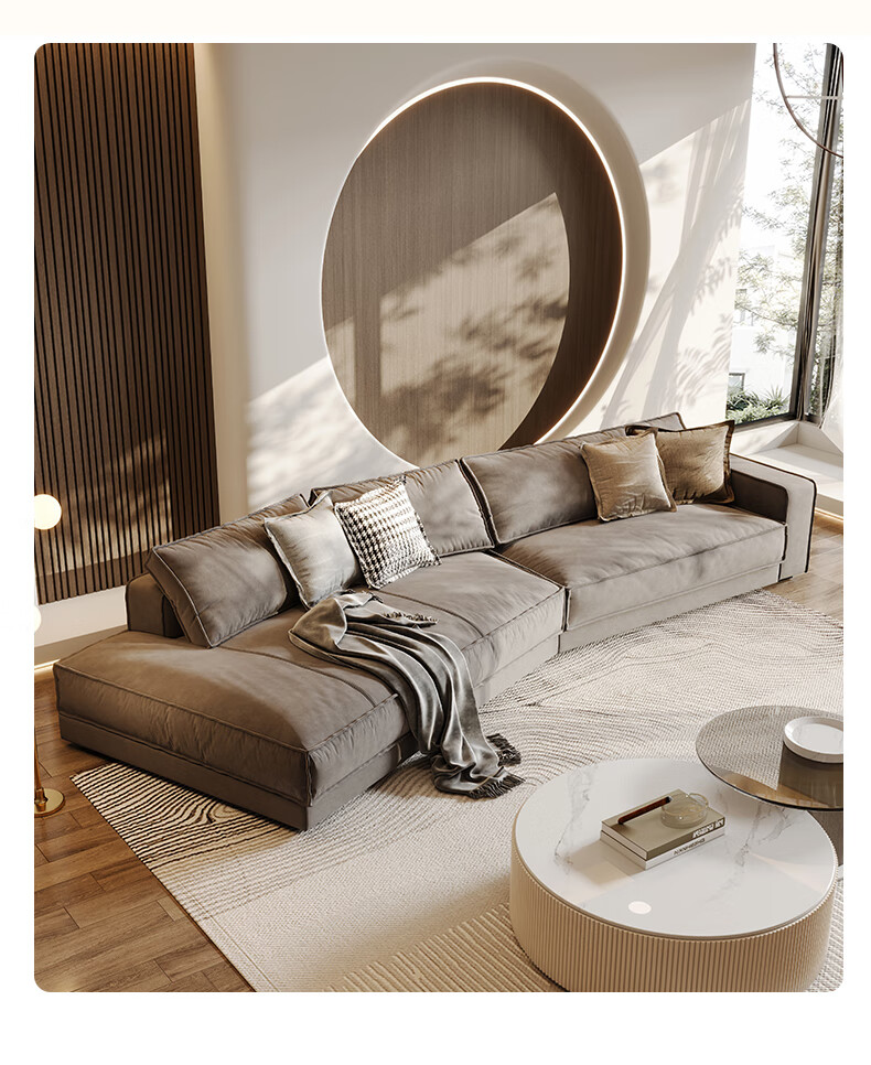 【旗舰自营】极简baxter布达佩斯沙发 客厅小户型乳胶布达佩斯异形