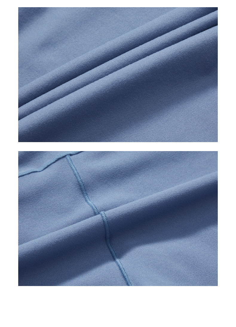 女士2021新款跑步瑜伽紧身高腰提臀运动训练九分裤 海雾蓝162037332-6