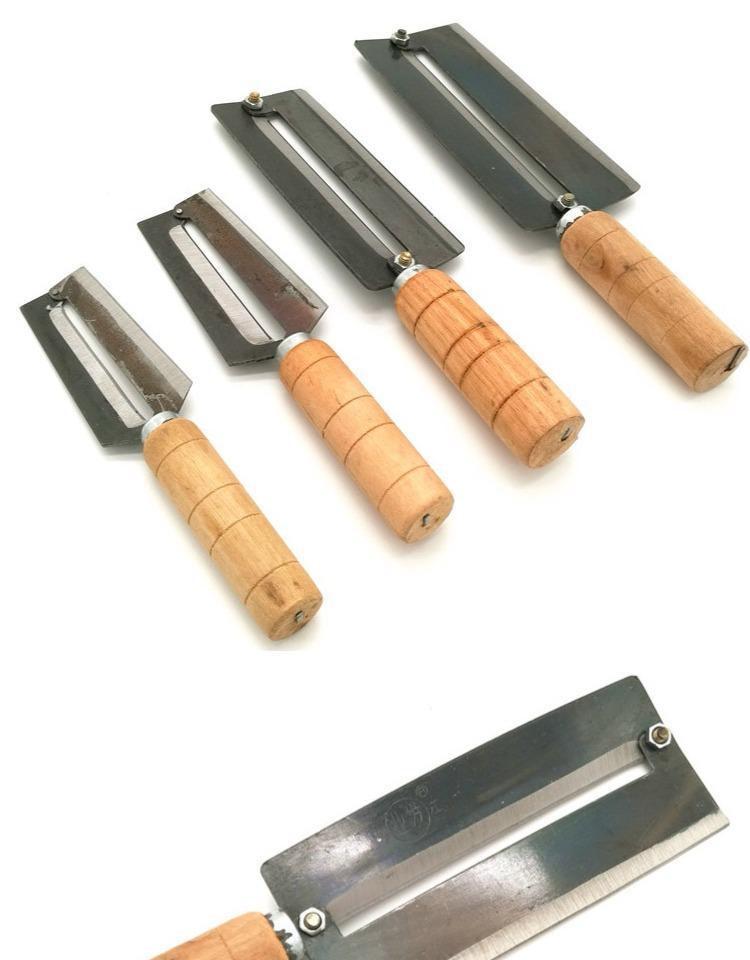 现货直发甘蔗刀碳钢瓜果刨削皮器削皮刀甘蔗刨菠萝刀大黑刮刀碳刮彩虹