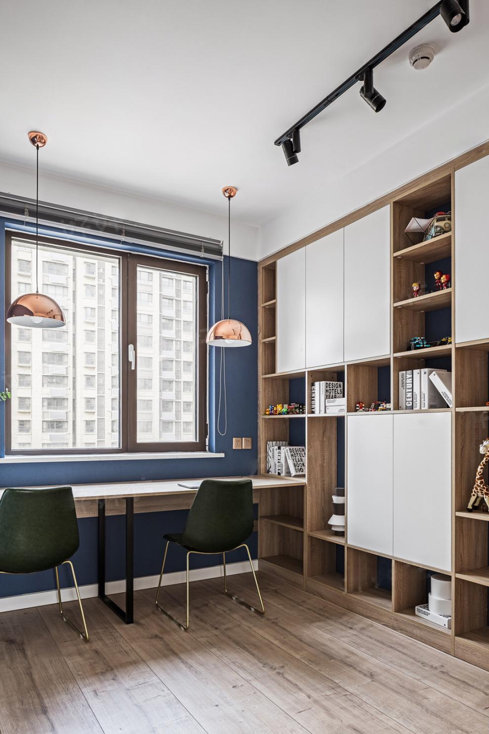 荧格日式白橡自由组合书架落地客厅收纳实木格子置物卧室书柜 白橡木