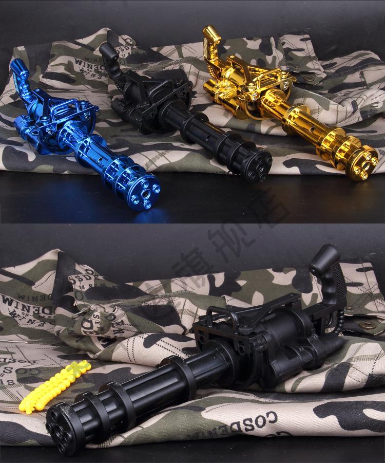 加特林玩具枪可发射软弹合金迷你软弹抢1:6儿童男孩枪可发射bb软弹