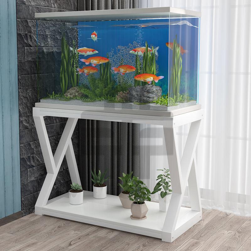 班奇盾鱼缸底柜鱼缸架子鱼缸柜底座长方形鱼缸底架鱼缸柜子不锈钢鱼缸