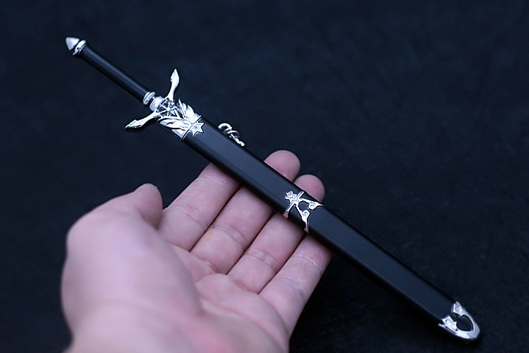 魔道周边祖师 蓝忘机避尘剑魏无羡金凌剑蓝影仪带鞘剑合金 陈情笛白色