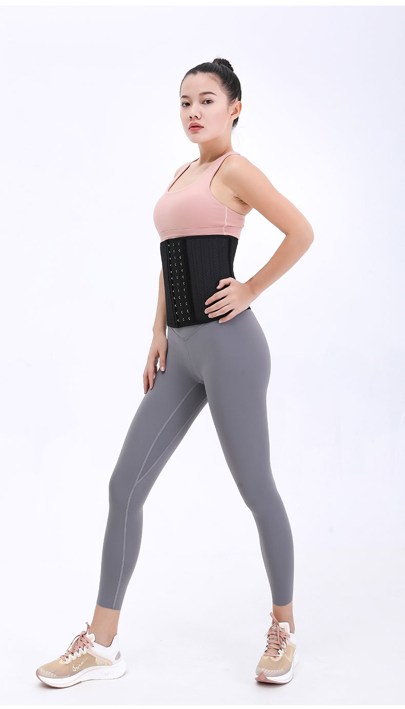 束腰带收腹带女运动护腰带塑腰健身束缚塑形燃脂薄款 2019升级加压款