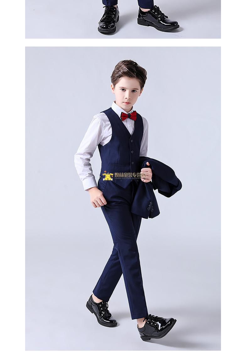 儿童西装套装秋冬款男大童钢琴比赛礼服416岁男孩西服洋气帅1215初中