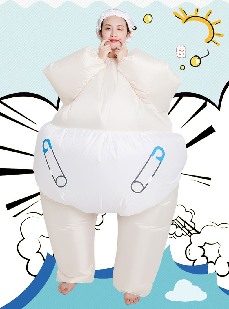 搞笑卡通人偶服装搞怪胖子装扮玩偶道具肖战同款婴儿巨婴充气衣服婴儿