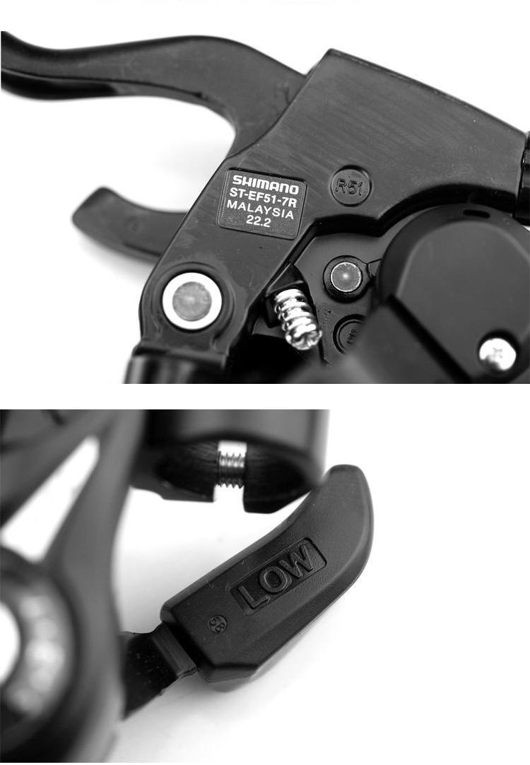 禧·玛诺变速器旗舰同款山地自行车变速器指拨联体刹车把配件3前拨调7