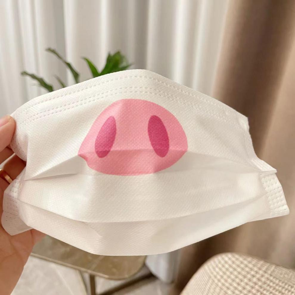 猪鼻子口罩祖儿同款猫咪腮红口罩猪猪小猪鼻子男女生可爱网红高颜值