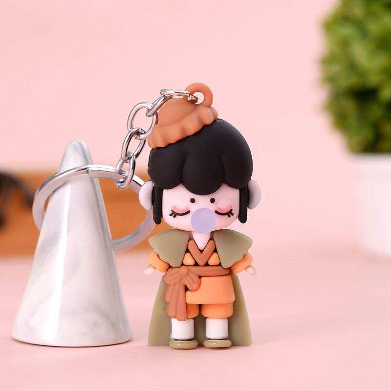 书包挂链女卡通动漫可爱挂件pvc软胶钥匙扣书包挂件小礼品八卦个性