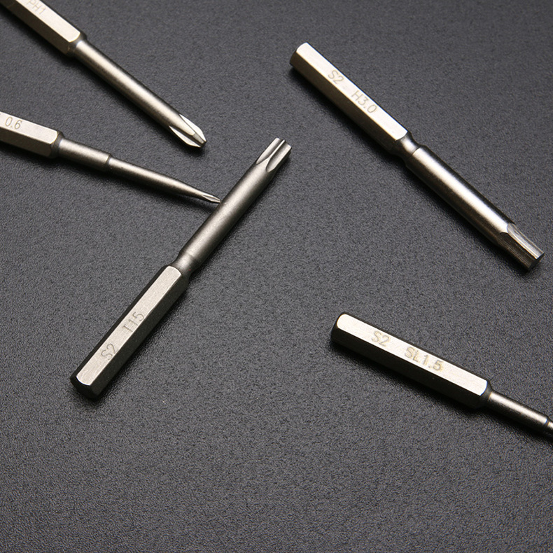 加长s2手动精密螺丝刀头 4mm手机电脑螺丝批头 单支批嘴 ph00十字1.