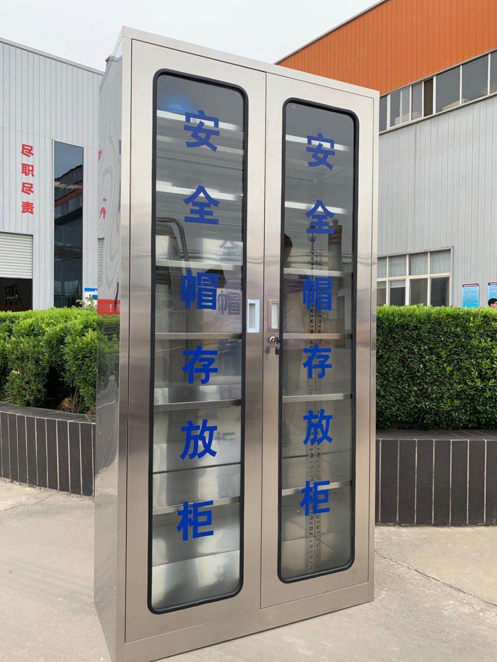 瓯瓦安全帽柜工地车间安全帽存放柜架安全帽摆放柜不锈钢安全帽工具柜