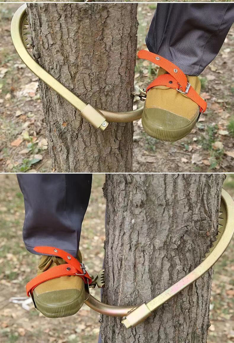 电工脚扣爬树神器上树专用工具电信木杆脚扣登杆脚扣国标加厚锰钢木杆