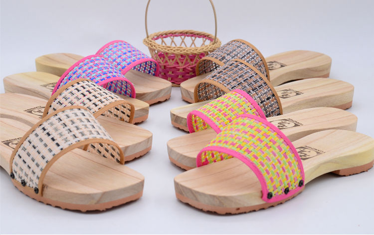 新款木拖鞋居家木屐男简约一字男木鞋情侣居家木鞋女咖啡色网织43码鞋