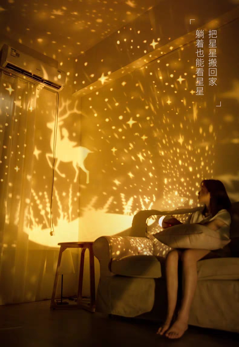 星空投影灯儿童生日礼物女送女友星空灯三八节三八妇女节礼物 【升级
