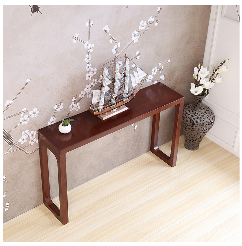 新中式玄关桌窄边柜案桌靠墙客厅条案玄关柜现代简约轻奢案台长80宽25