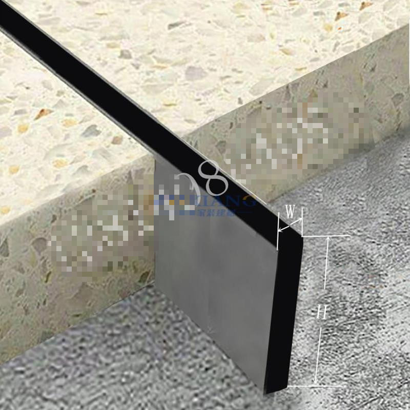 铝合金地面变形缝不锈钢地坪伸缩缝石材地砖分隔条分割缝定制 15*15