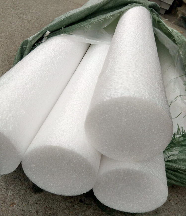 开彩白色epe珍珠棉圆棍填充棉泡沫材料气泡膜儿童插花棒实心柱 直径