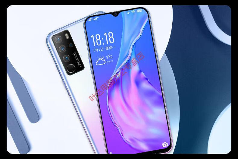 oloey 【京品】全新手机适用viipoop50pro水滴屏八核128g通4g游戏学生