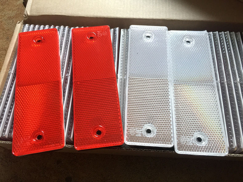 汽车反光板塑料货车反射器厢式车专用反光贴年审年检卡车货车反光100