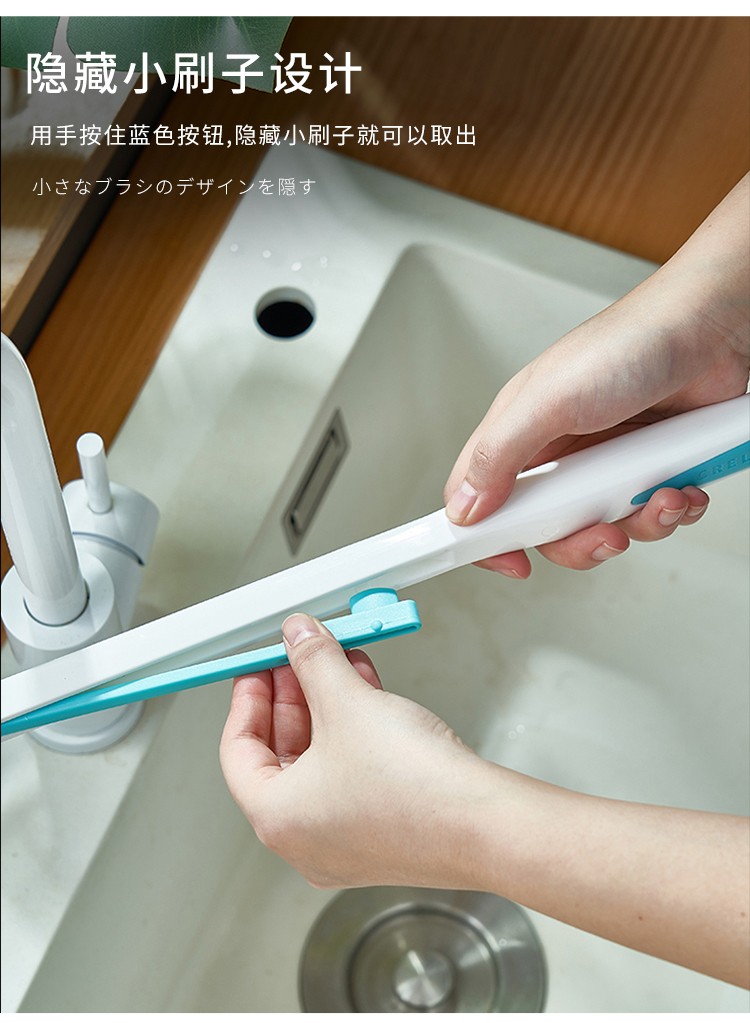 家の物语日本长柄清洁刷子浴室浴缸清洁地板刷瓷砖刷卫生间硬毛地刷无