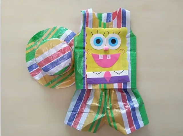 温蔓尔儿童环保时装秀衣服男童男孩幼儿园手工制作衣服亲子走秀表演出