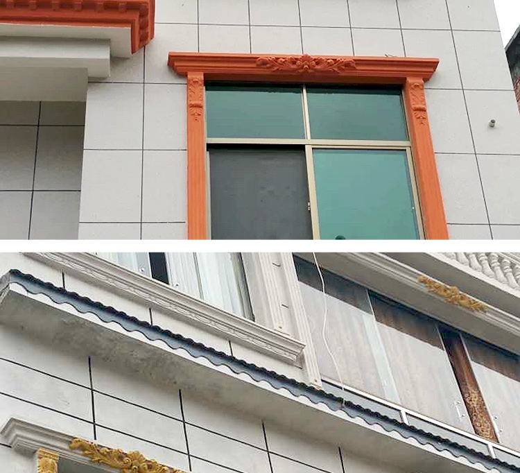 别墅窗套模具欧式现浇线条外墙装饰模型水泥中式窗拱模罗马柱模具 15