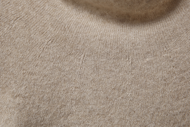 三宅·一生同款【】高原软黄金天然未染色原绒全成型卷边领套衫 花米