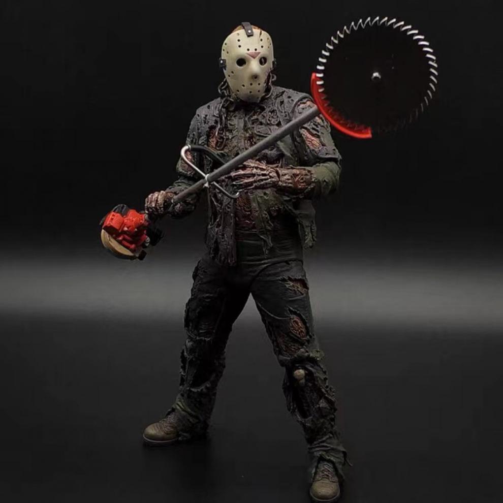 电影版neca万圣节黑星期五猛鬼杰森德州电锯小丑回魂鬼可动黑色星期五