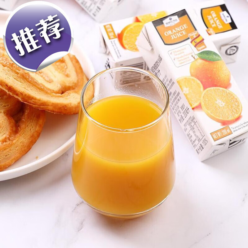 山姆会员店membersmark西班牙非浓缩橙汁200ml30支
