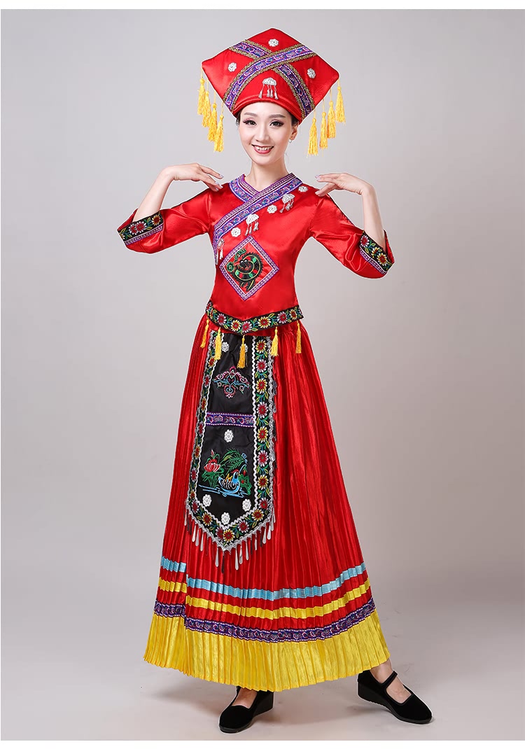 陈宣善少数民族服饰少数民族服装女广西壮族服饰侗族衣服三月三新年