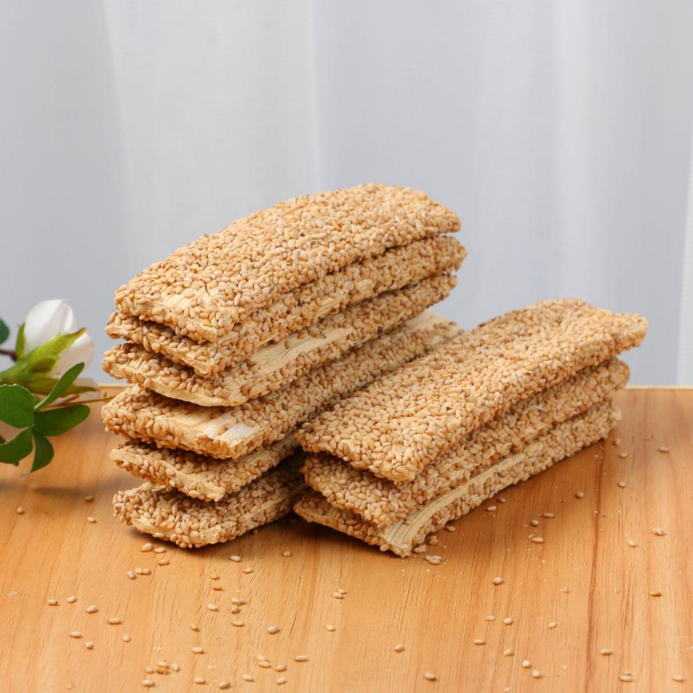 四川特产空心芝麻杆酥糖麦芽板糖灶糖400g泸州纳溪泡糖手工8090后怀旧