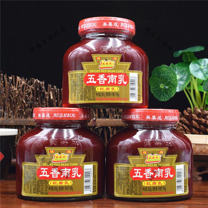 美嘉成五香南乳368g红腐乳豆腐乳红烧肉干菜扣肉猪手调料 1瓶【图片