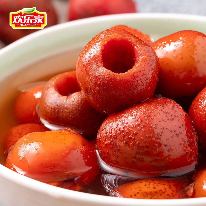 欢乐家山楂黄桃罐头256gx4罐6罐组合混搭水果罐头整箱 山楂256g*6瓶