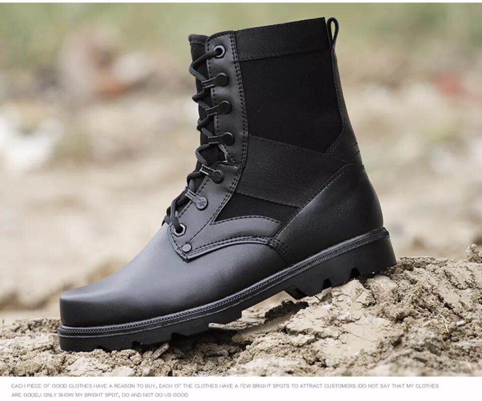 现货秒发陆战靴春夏季透气军迷作战靴高帮男陆战靴沙漠战术靴军勾鞋