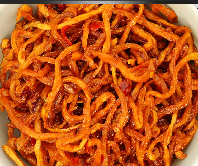 手工酱香木瓜丝干香辣酱菜咸菜小菜下饭菜香脆爽口500克真空袋装500克