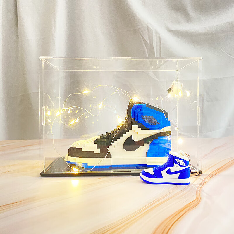 乐高(lego)积木aj鞋子礼盒装车摆件拼装蓝球鞋模型玩具男友手工生日