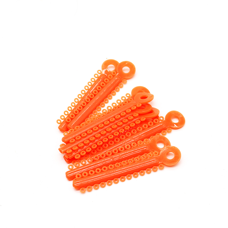 牙科正畸结扎圈橡皮圈结扎圈口腔正畸材料透明彩色 40支/包 浅灰色 40