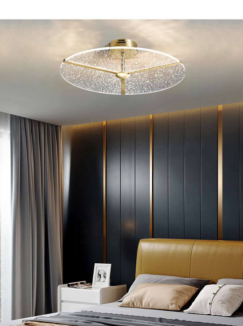 灯太太后现代轻奢全铜吊灯个性创意卧室灯2021年新款简约大气阳台走廊