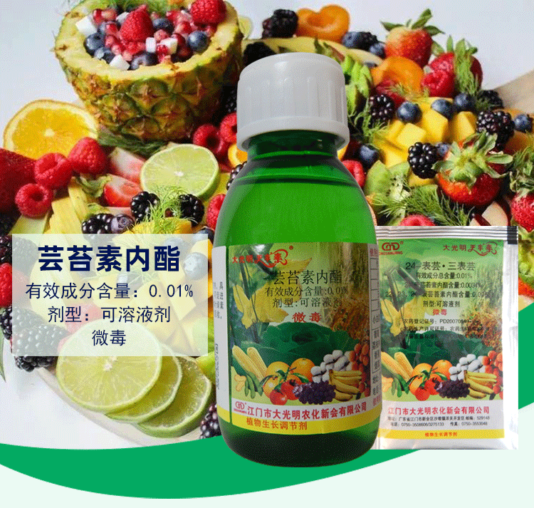 大光明天丰素芸苔素果树小麦水稻壮苗内酯天然植物调节生长增产剂100