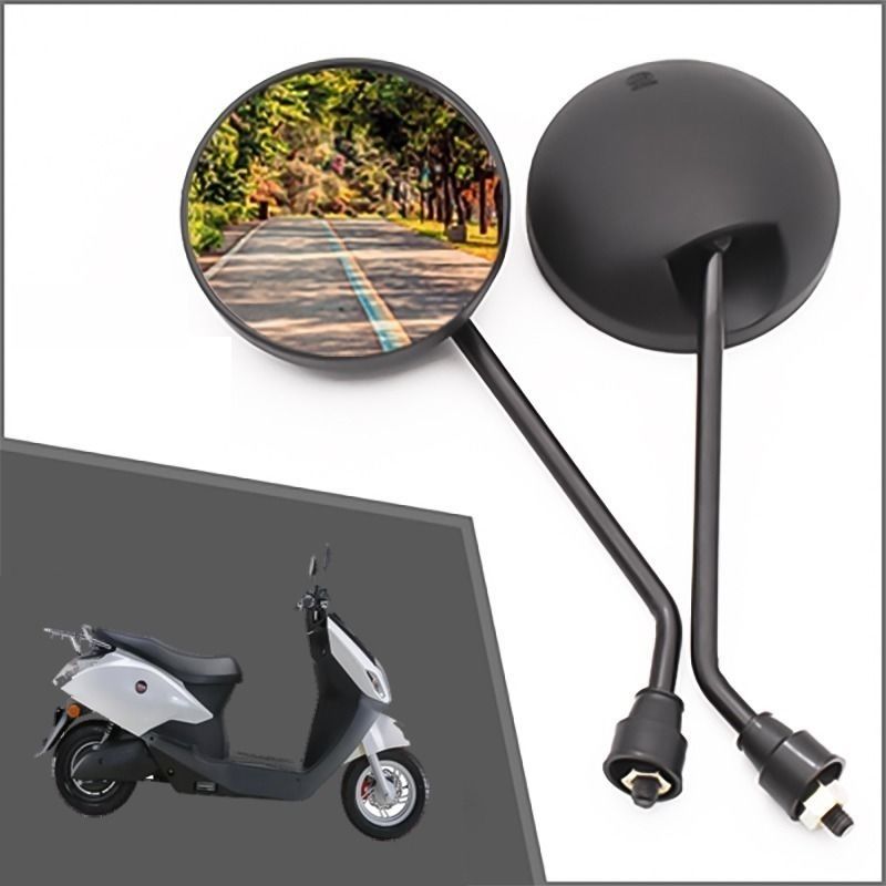 猛仕将电动车后视镜小牛n1n1sm1u1g0m1反光镜小龟8mm凸透镜柳叶款倒车