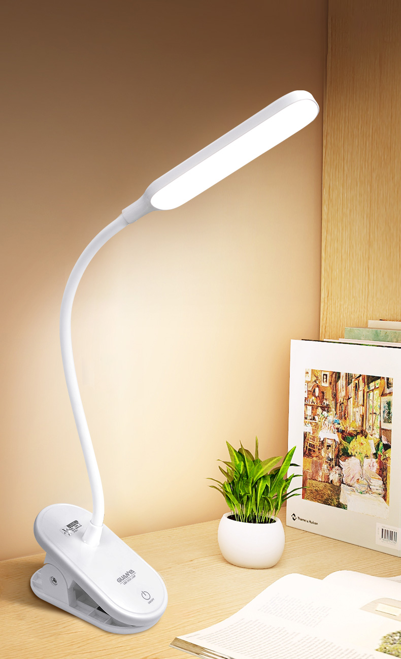 冠雅台灯触摸冠雅led护眼台灯夹子式大学生阅读时尚灯书桌小学生宿舍