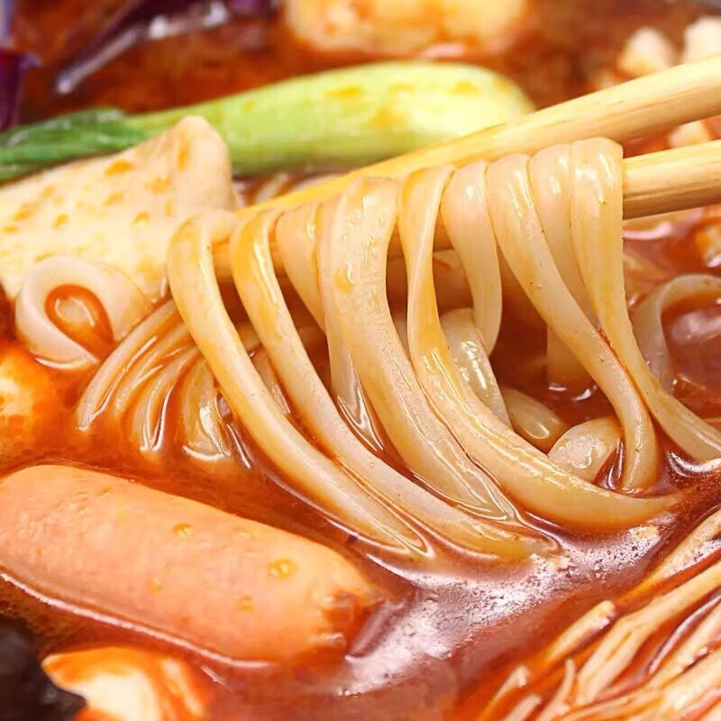 东北正宗麻辣烫花生酱芝麻酱浓汤真空塑封牛筋面细条冷面玉米面 麻辣