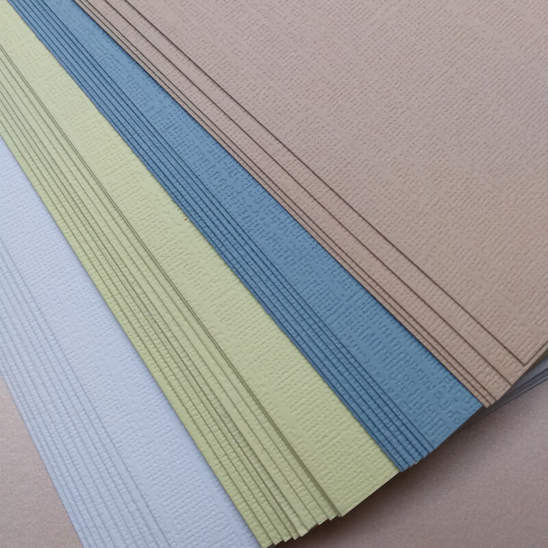 艺彩宸yicaichen230克粗布纹纸金沙纹纸格纹卡纸特种艺术纸名片纸封面